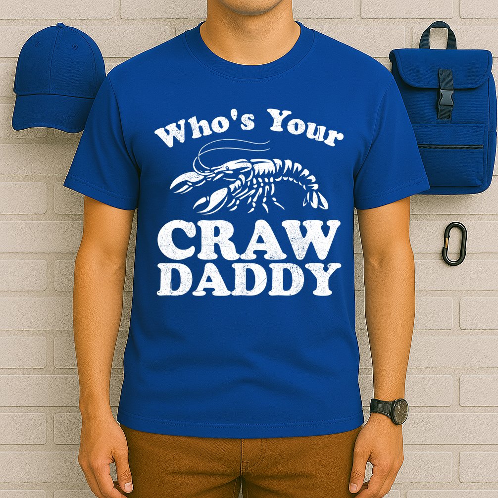 Who's Your Crawdaddy Funny Crawfish Boil Mardi Gras Cajun Cute Gift T-Shirt