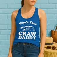 Who's Your Crawdaddy Funny Crawfish Boil Mardi Gras Cajun Cute Gift Womens Tank Top