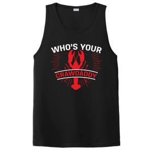 Who's Your Crawdaddy Funny Crawfish Boil Mardi Gras Gift PosiCharge Competitor Tank