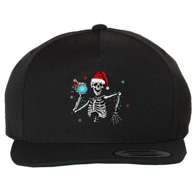 When YouRe Dead Inside But ItS Christmas Santa Skeleton Gift Wool Snapback Cap