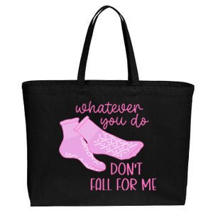 Whatever You Do DonT Fall For Me Funny Rn Pct Cna Nurse Cotton Canvas Jumbo Tote