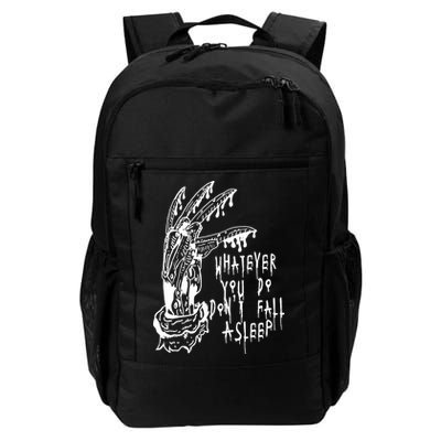 Whatever You Do Don't Fall Asleep Nightmare Horror Freddy Hand Halloween Costume Backpack