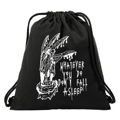 Whatever You Do Don't Fall Asleep Nightmare Horror Freddy Hand Halloween Costume Drawstring Bag