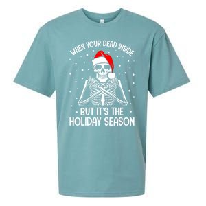 When YouRe Dead Inside But ItS Holiday Christmas Season Gift Sueded Cloud Jersey T-Shirt