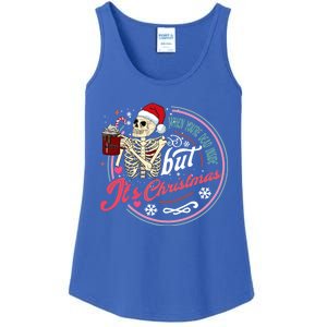 When YouRe Dead Inside But ItS Christmas Skeleton Humor Cute Gift Ladies Essential Tank