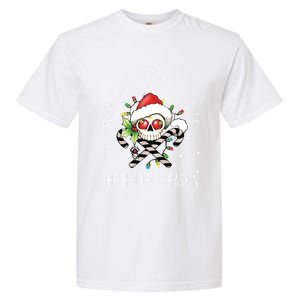 When YouRe Dead Inside But ItS Holiday Season Skull Santa Gift Garment-Dyed Heavyweight T-Shirt