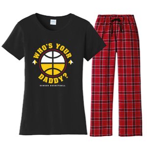 WhoS Your Daddy Denver Basketball Women's Flannel Pajama Set