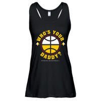 WhoS Your Daddy Denver Basketball Ladies Essential Flowy Tank