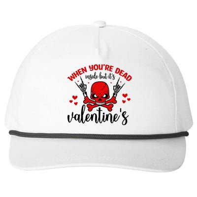 When You're Dead Inside But It's Valentine's Snapback Five-Panel Rope Hat