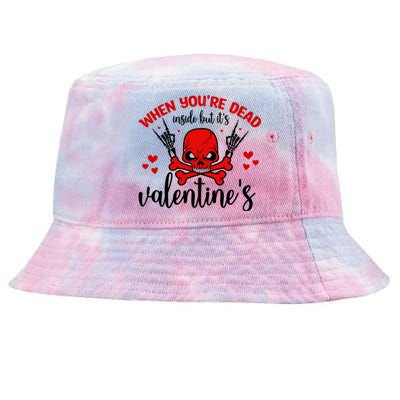 When You're Dead Inside But It's Valentine's Tie-Dyed Bucket Hat