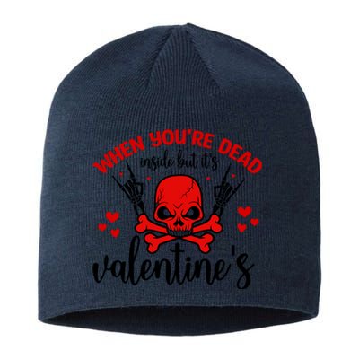 When You're Dead Inside But It's Valentine's Sustainable Beanie