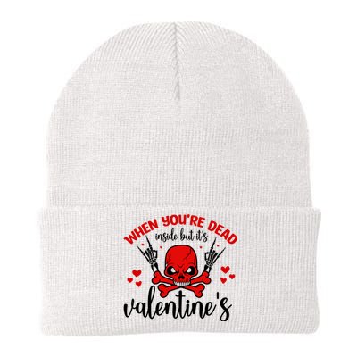 When You're Dead Inside But It's Valentine's Knit Cap Winter Beanie