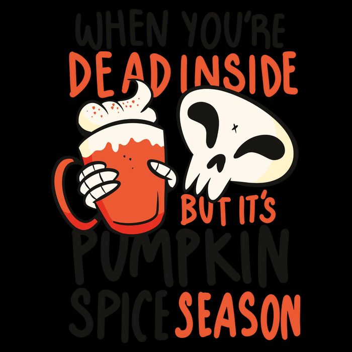 When You're Dead Inside Pumpkin Season Cooling Performance Crew T-Shirt