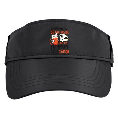When You're Dead Inside Pumpkin Season Adult Drive Performance Visor
