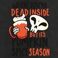 When You're Dead Inside Pumpkin Season Adult Drive Performance Visor