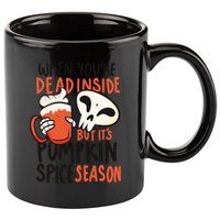 When You're Dead Inside Pumpkin Season 11oz C Handle Ceramic Mug