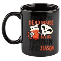 When You're Dead Inside Pumpkin Season 11oz C Handle Ceramic Mug