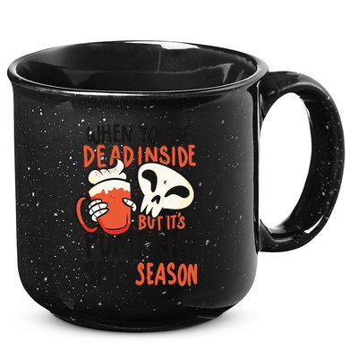 When You're Dead Inside Pumpkin Season 15oz Campfire Ceramic Mug