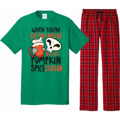 When You're Dead Inside Pumpkin Season Pajama Set