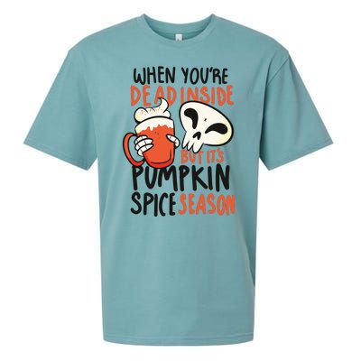 When You're Dead Inside Pumpkin Season Sueded Cloud Jersey T-Shirt