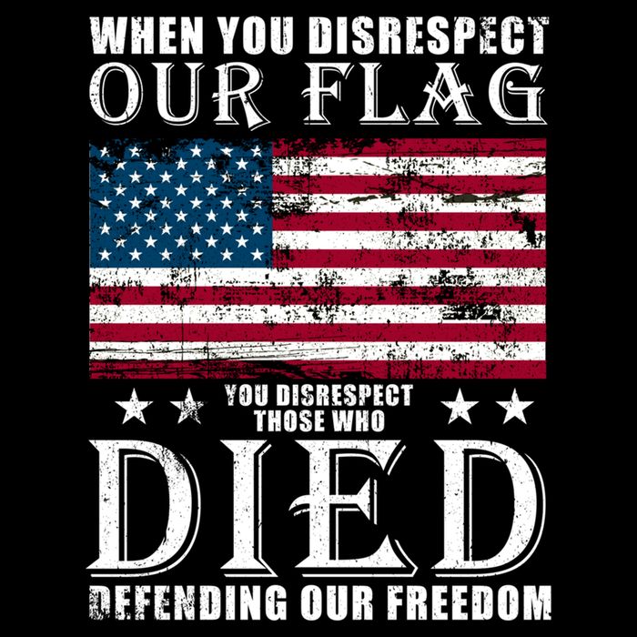 When You Disrespect Our Flag Veteran Memorial Day Gift Poster