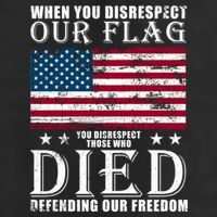 When You Disrespect Our Flag Veteran Memorial Day Gift Trucker Hat