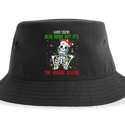 When Youre Dead Inside But Its The Holiday Season Sustainable Bucket Hat