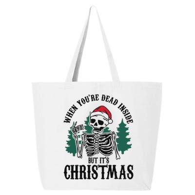 When Youre Dead Inside But Its Christmas 25L Jumbo Tote