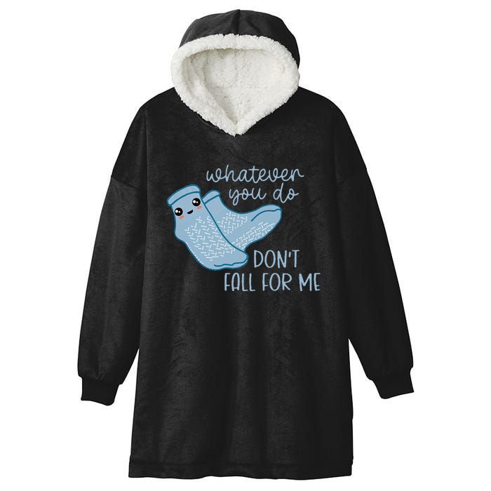 Whatever You Do Dont Fall For Me Funny RN PCT CNA Nurse Hooded Wearable Blanket