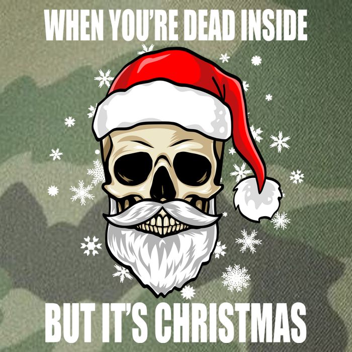 When Youre Dead Inside But Its Christmas Funny Skeleton Legacy Tie Dye Trucker Hat