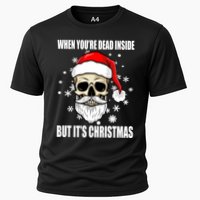 When Youre Dead Inside But Its Christmas Funny Skeleton Performance Shirt