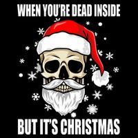 When Youre Dead Inside But Its Christmas Funny Skeleton T-Shirt