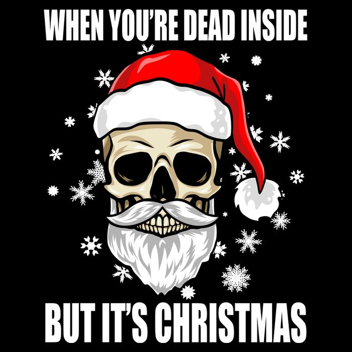 When Youre Dead Inside But Its Christmas Funny Skeleton 16 in Basic Backpack