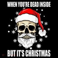 When Youre Dead Inside But Its Christmas Funny Skeleton Zip Tote Bag