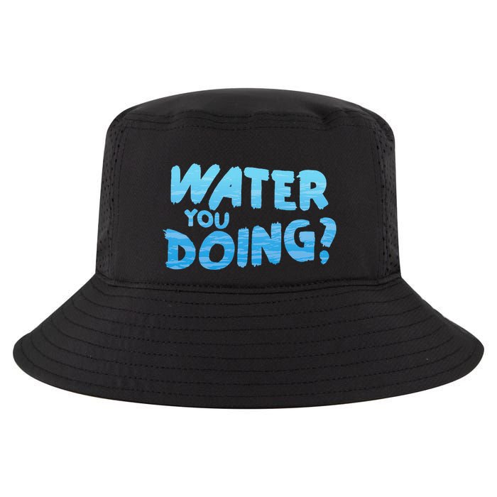 Water You Doing Ocean Swimmer Funny Swimming Pool Cool Comfort Performance Bucket Hat