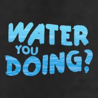 Water You Doing Ocean Swimmer Funny Swimming Pool 7 Panel Mesh Trucker Snapback Hat