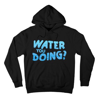 Water You Doing Ocean Swimmer Funny Swimming Pool Hoodie