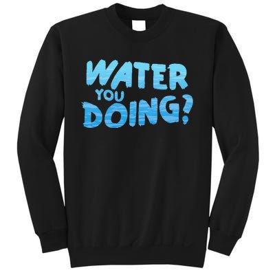 Water You Doing Ocean Swimmer Funny Swimming Pool Sweatshirt