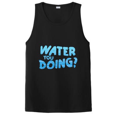 Water You Doing Ocean Swimmer Funny Swimming Pool PosiCharge Competitor Tank
