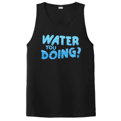 Water You Doing Ocean Swimmer Funny Swimming Pool PosiCharge Competitor Tank