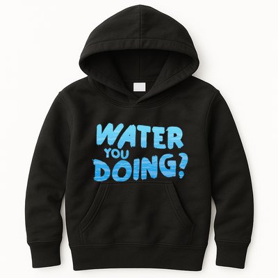 Water You Doing Ocean Swimmer Funny Swimming Pool Kids Hoodie