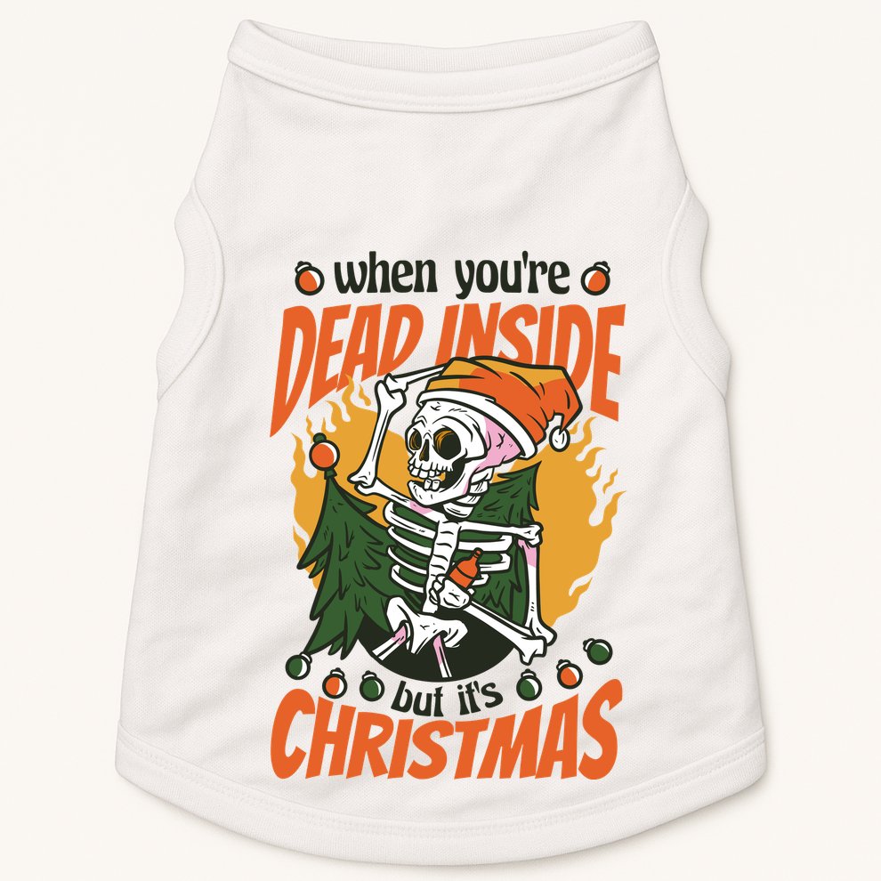 When You're Dead Inside But It's Christmas Doggie Tank