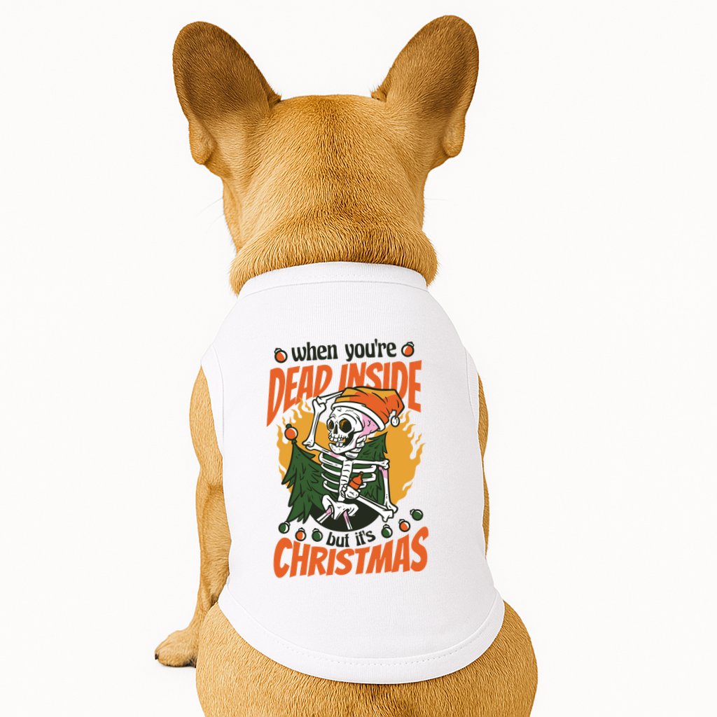 When You're Dead Inside But It's Christmas Doggie Tank