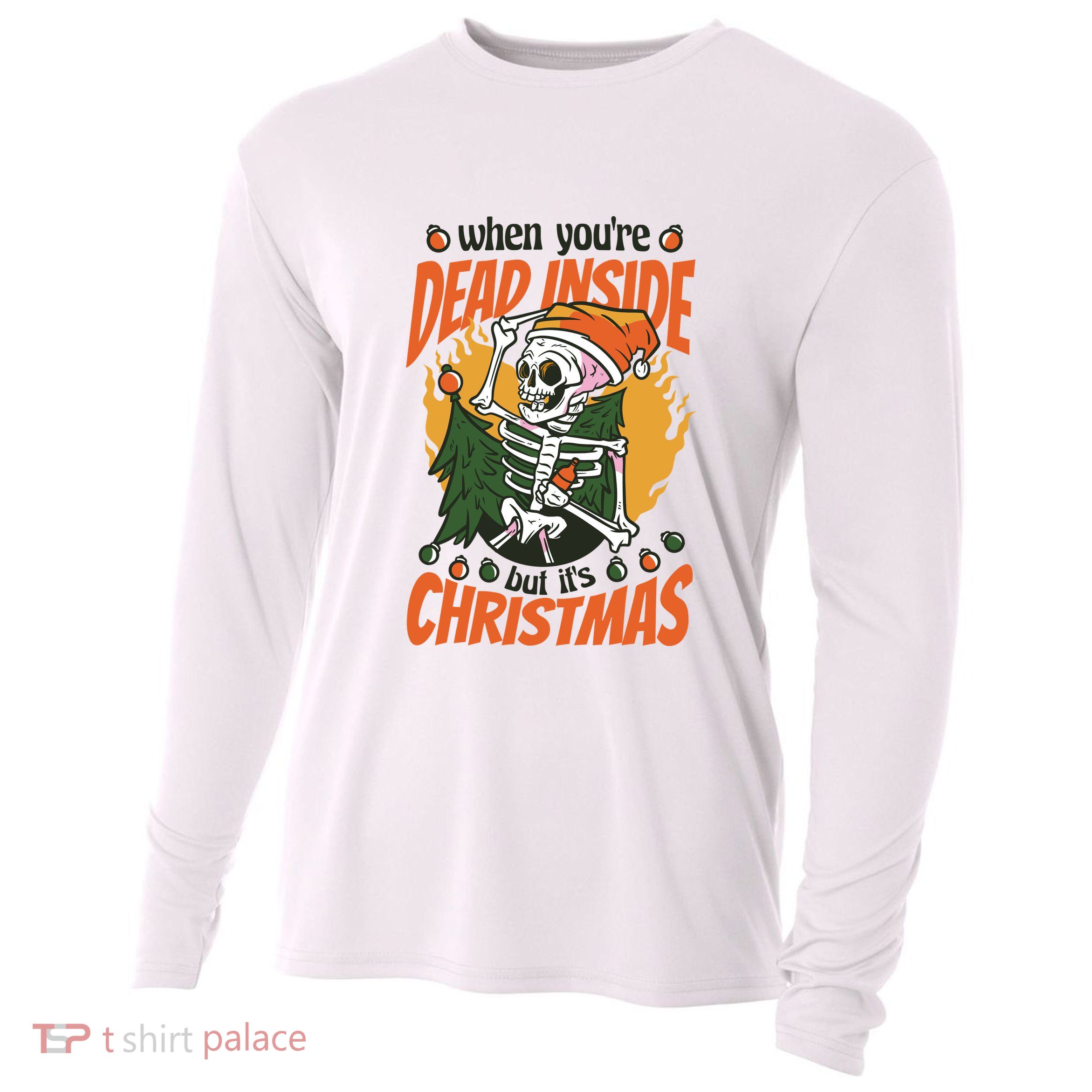 When You're Dead Inside But It's Christmas Cooling Performance Long Sleeve Crew