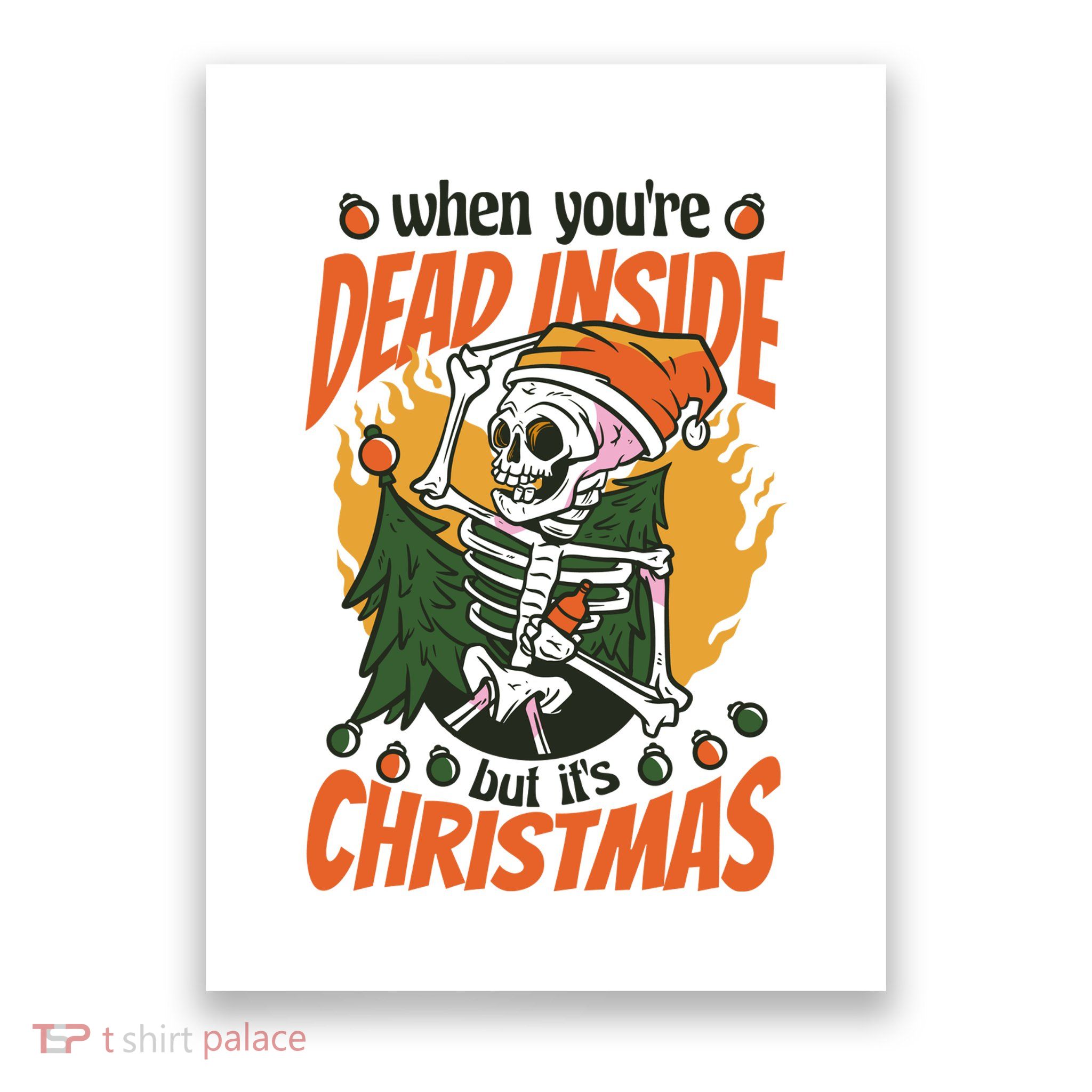 When You're Dead Inside But It's Christmas Poster