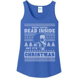 When YouRe Dead Inside But ItS Christmas Funny Ugly Xmas Gift Ladies Essential Tank