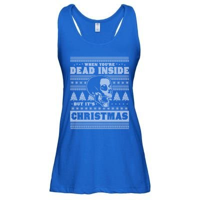 When YouRe Dead Inside But ItS Christmas Funny Ugly Xmas Gift Ladies Essential Flowy Tank