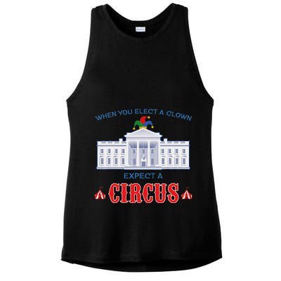 When You Elect A Clown Expect A Circus Anti Trump Ladies PosiCharge Tri-Blend Wicking Tank