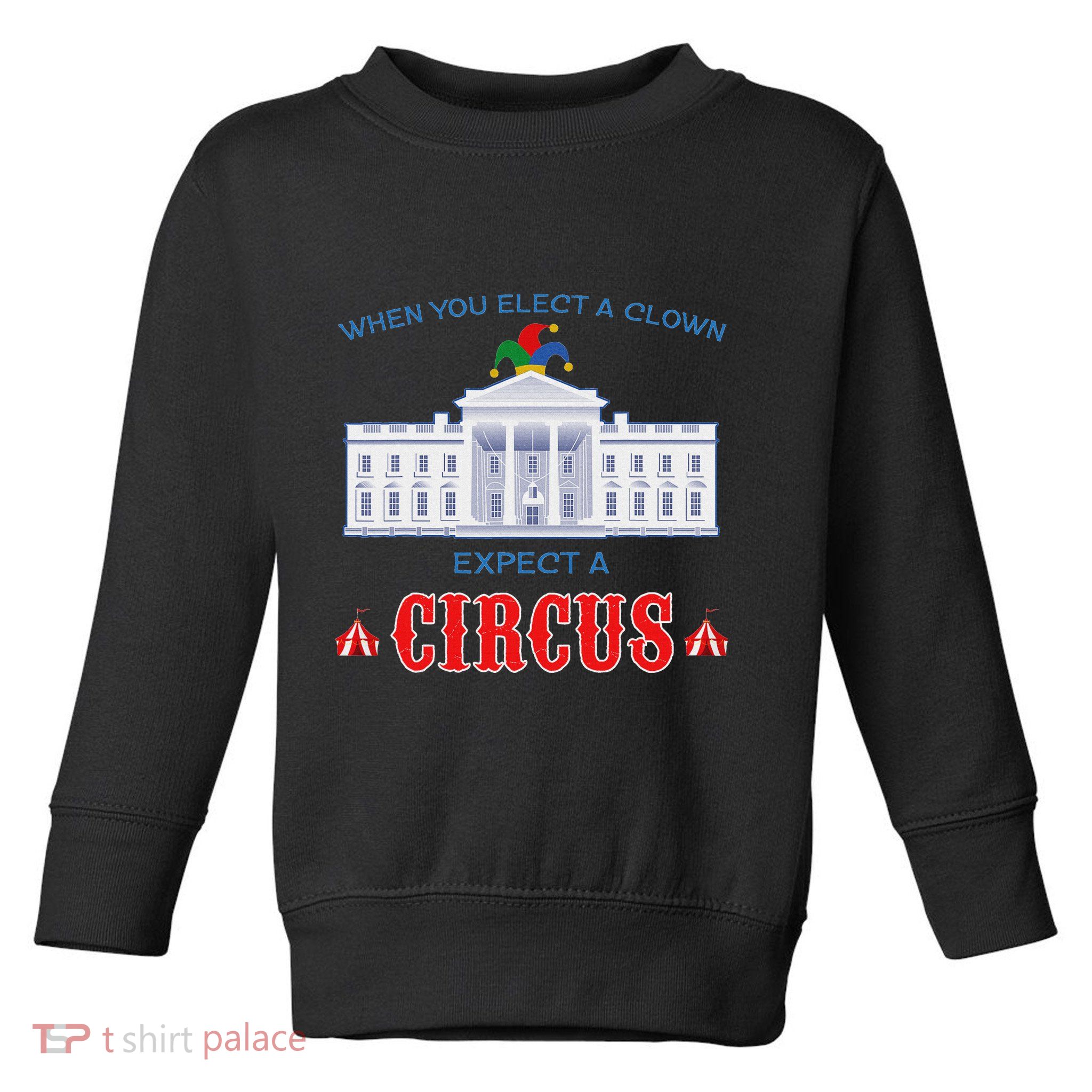 When You Elect A Clown Expect A Circus Anti Trump Toddler Sweatshirt