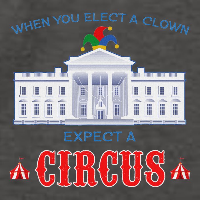 When You Elect A Clown Expect A Circus Anti Trump Vector Backpack